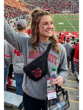The Ohio State Buckeyes "Buck Off" Belt Bag Black